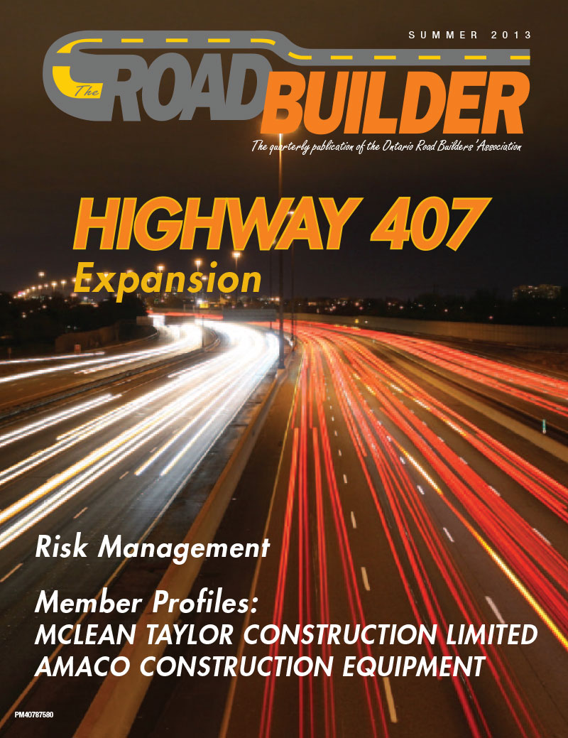 Cover of RoadBuilder • Summer 2013